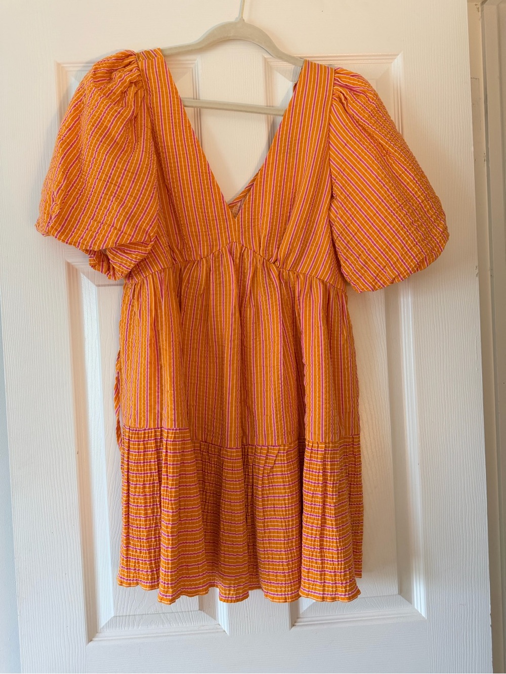 Orange & Pink Stripe Dress